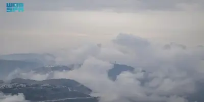 Rain Transforms Al-Baha Into a Picturesque Winter Scene